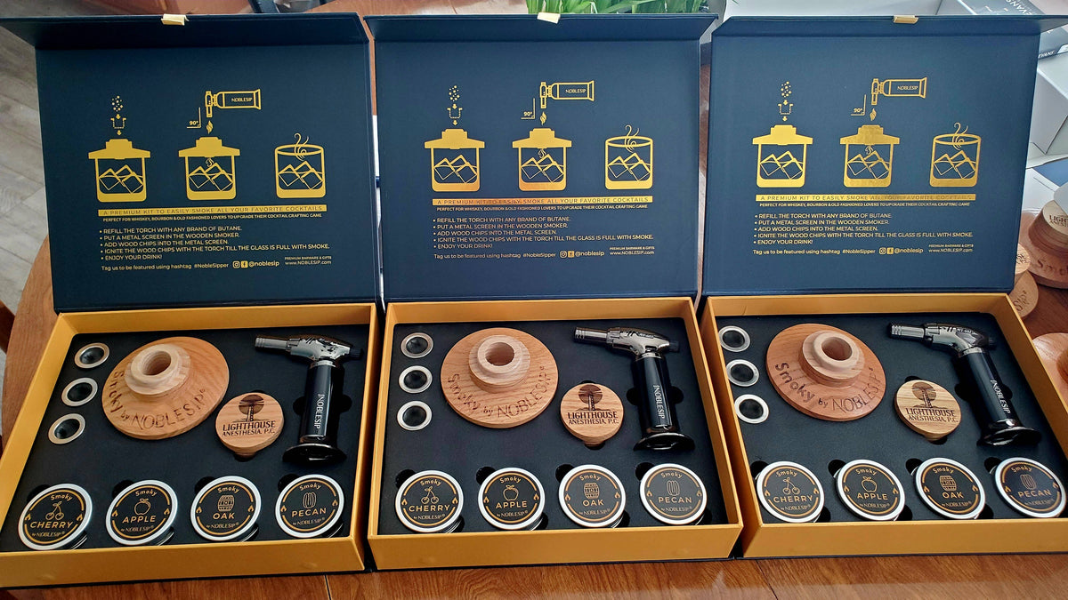 Whiskey Cocktail Smoker Kit, Men Gift Set. Father's day gift