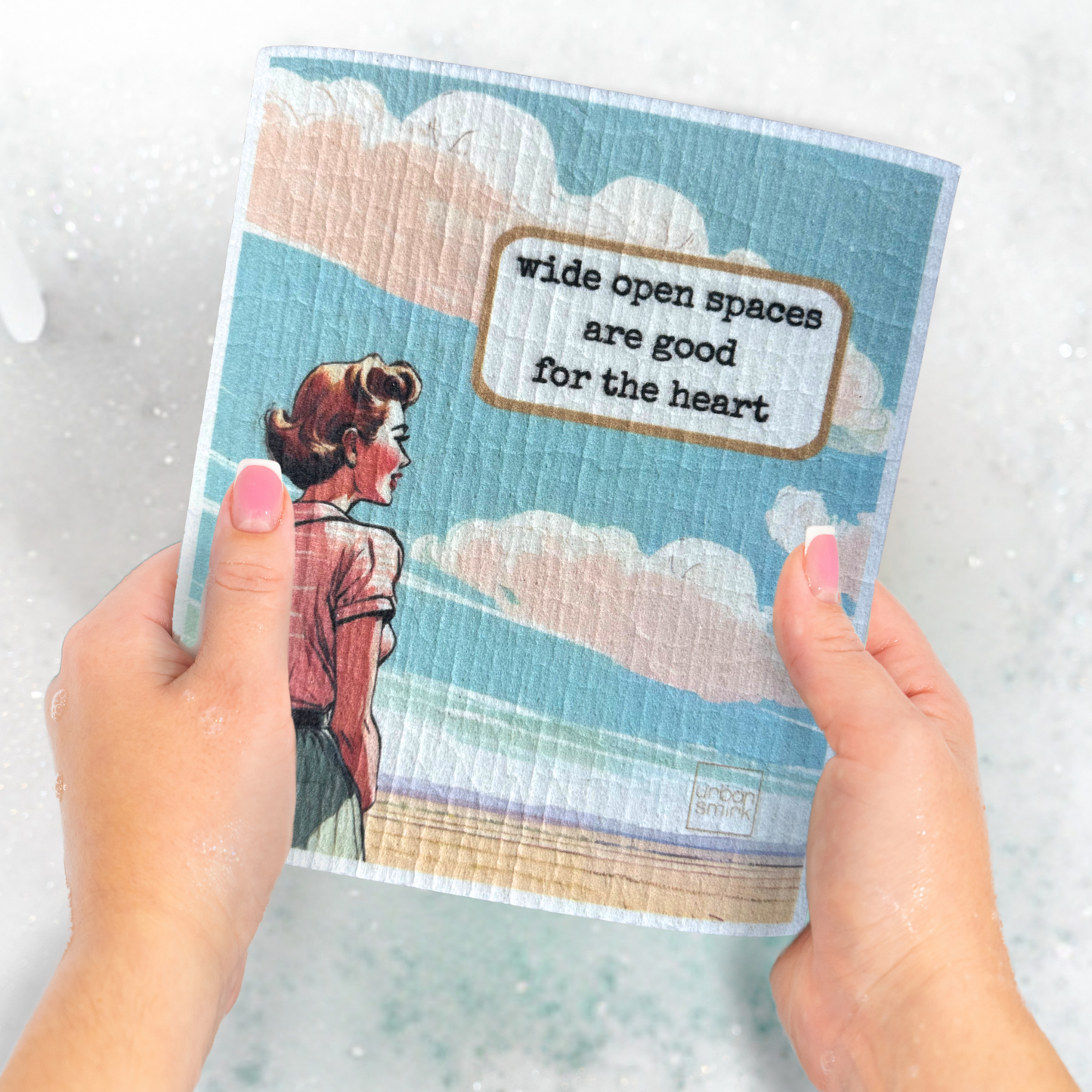 Wide Open Spaces - Swedish Dishcloth for West & Midwest