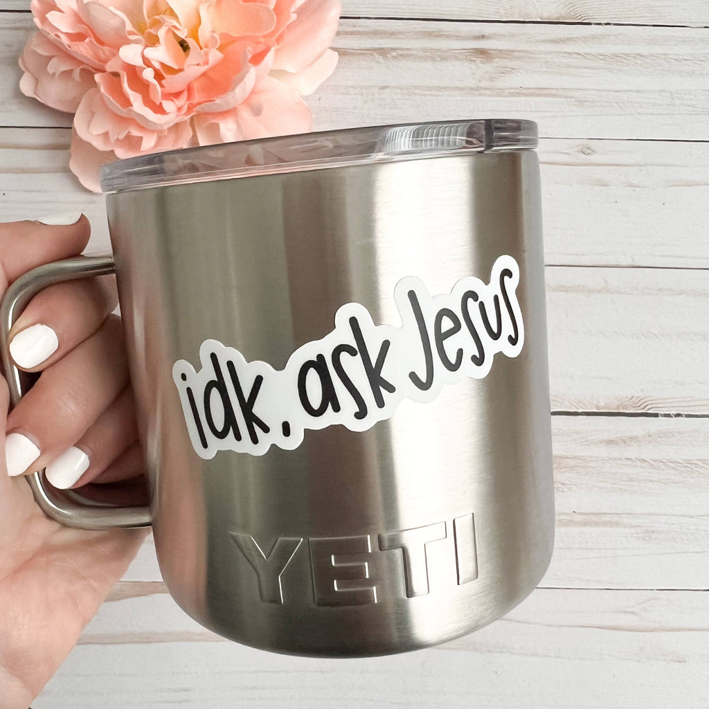 IDK ask Jesus sticker | Christian faith stickers