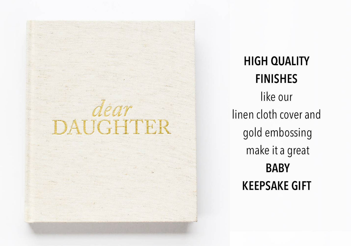 Dear Daughter Childhood Keepsake Book | Christmas Gift