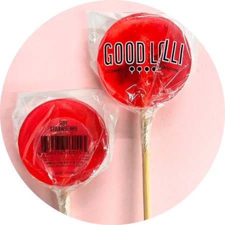 RIPE STRAWBERRY LOLLIPOP