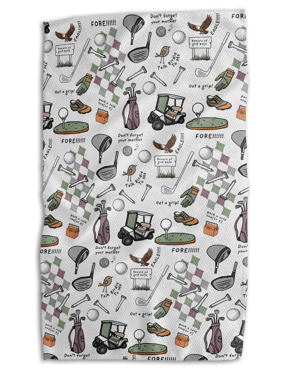 A Golfing We Will Go Kitchen Towel