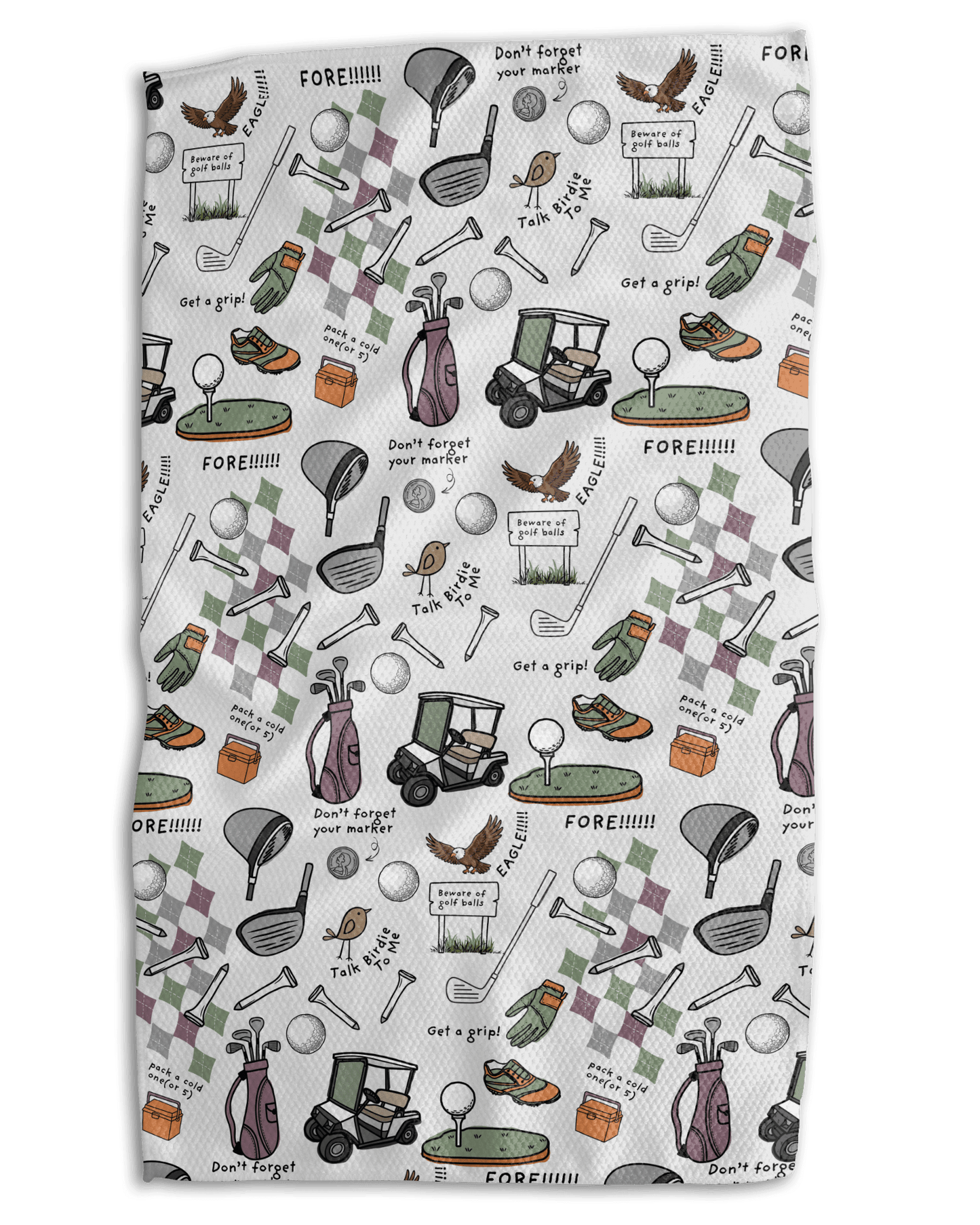 A Golfing We Will Go Kitchen Towel