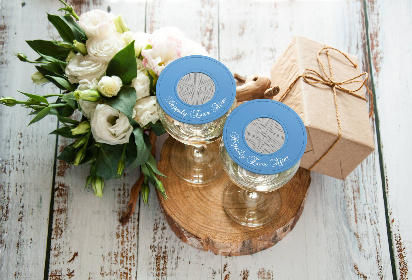 Wedding Wine Glass Covers - Sets of 2