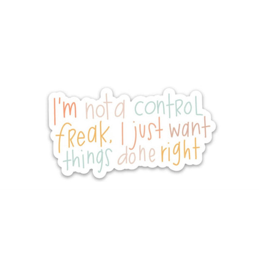 Control Freak Sticker