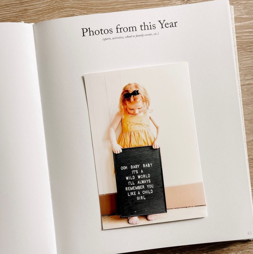 Dear Daughter Childhood Keepsake Book | Christmas Gift