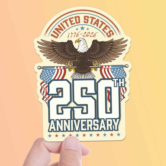 America's 250th Anniversary Eagle Sticker -  USA 2026 Decals