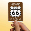 Custom Route 66 Stickers - Name Drop Travel Decals
