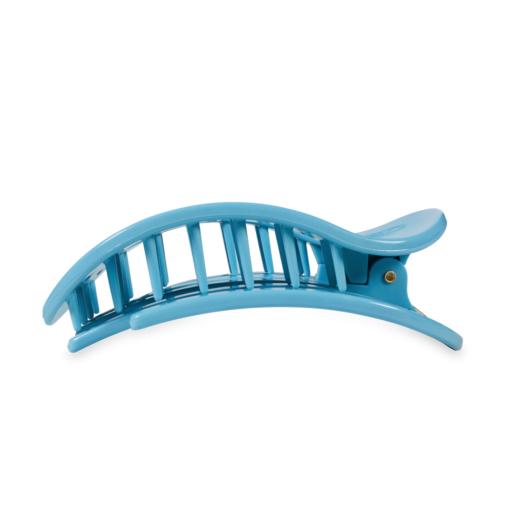 Flat Round Hair Clip | Large | Summer Sky