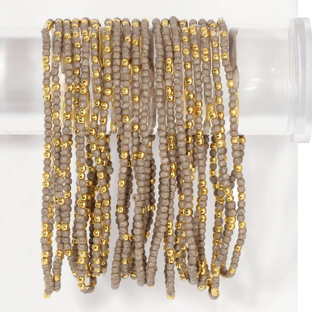 Stretch Seed Bead Solid Game Day Bracelets