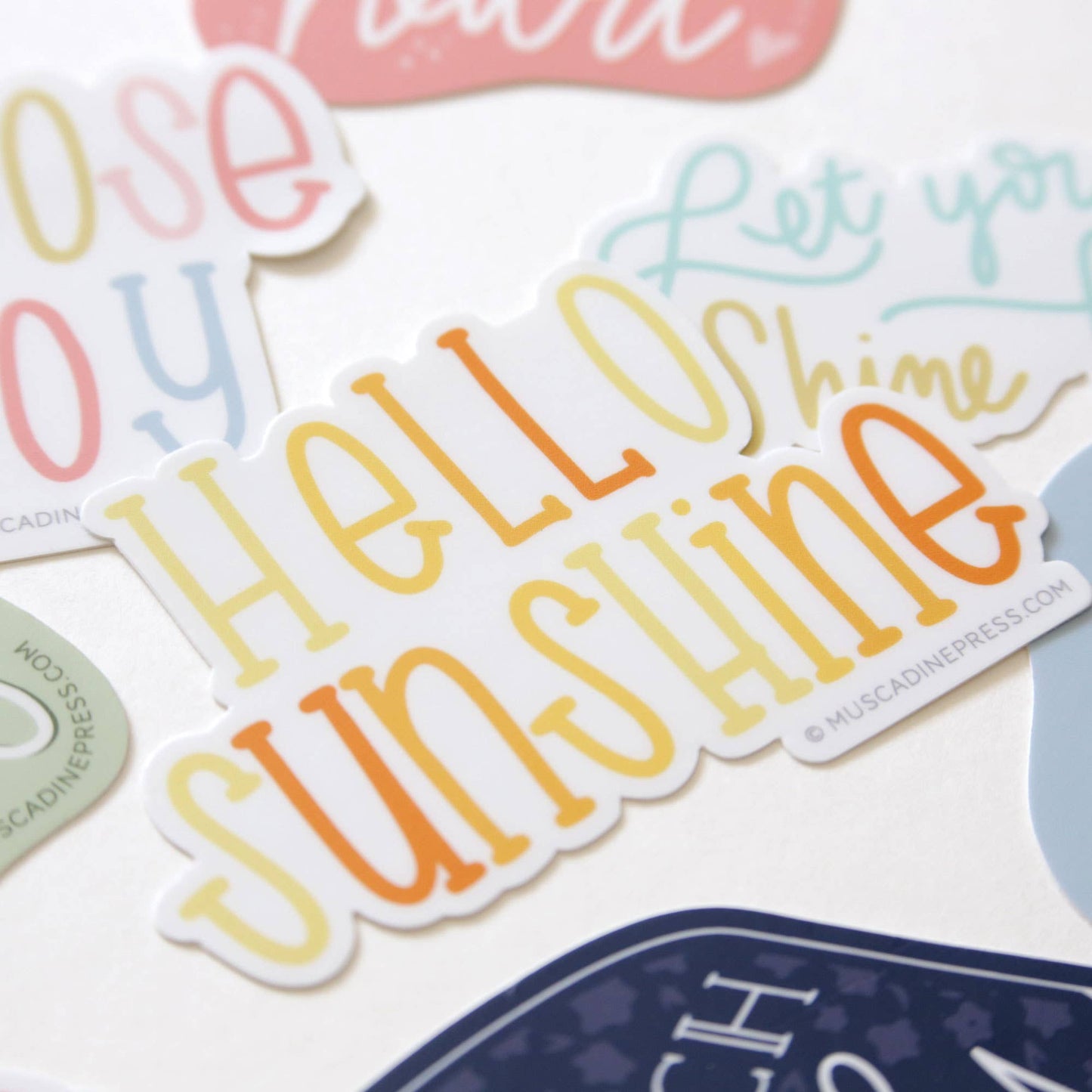 Vinyl Sticker, Hello Sunshine