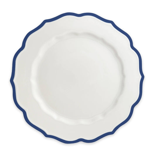 Stella Scalloped Blue Dinner Plate