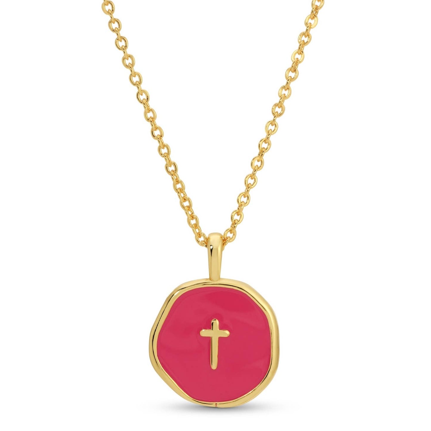 Tiny Cross Pendant Necklace