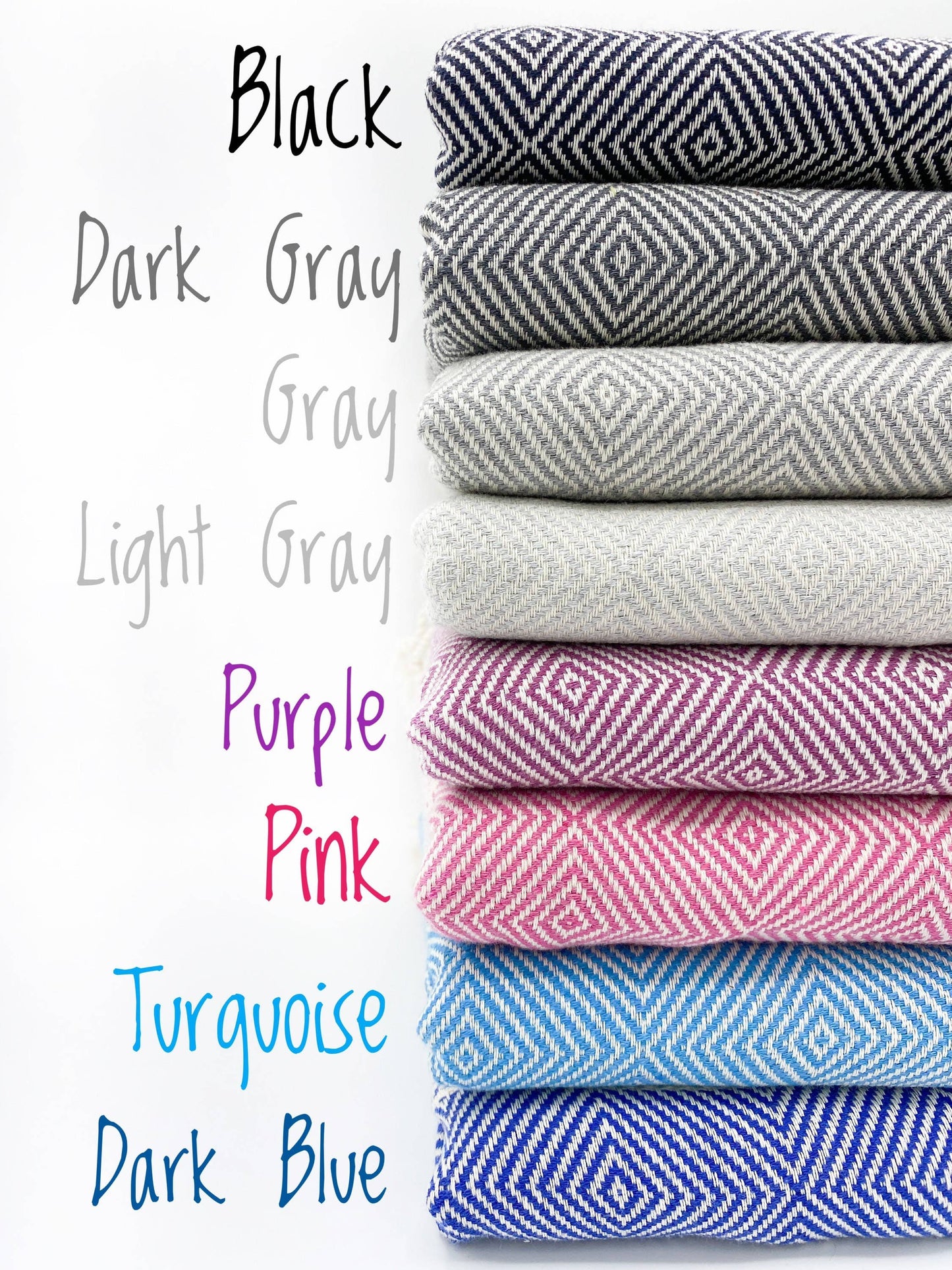 Thick Turkish Towel | Cotton Beach Towel | Picnic Blanket