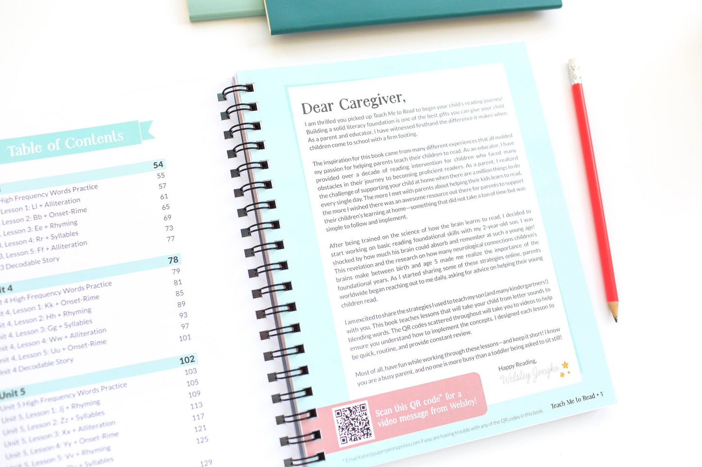 Teach Me to Read: A Parent Guided Student Workbook for Kids