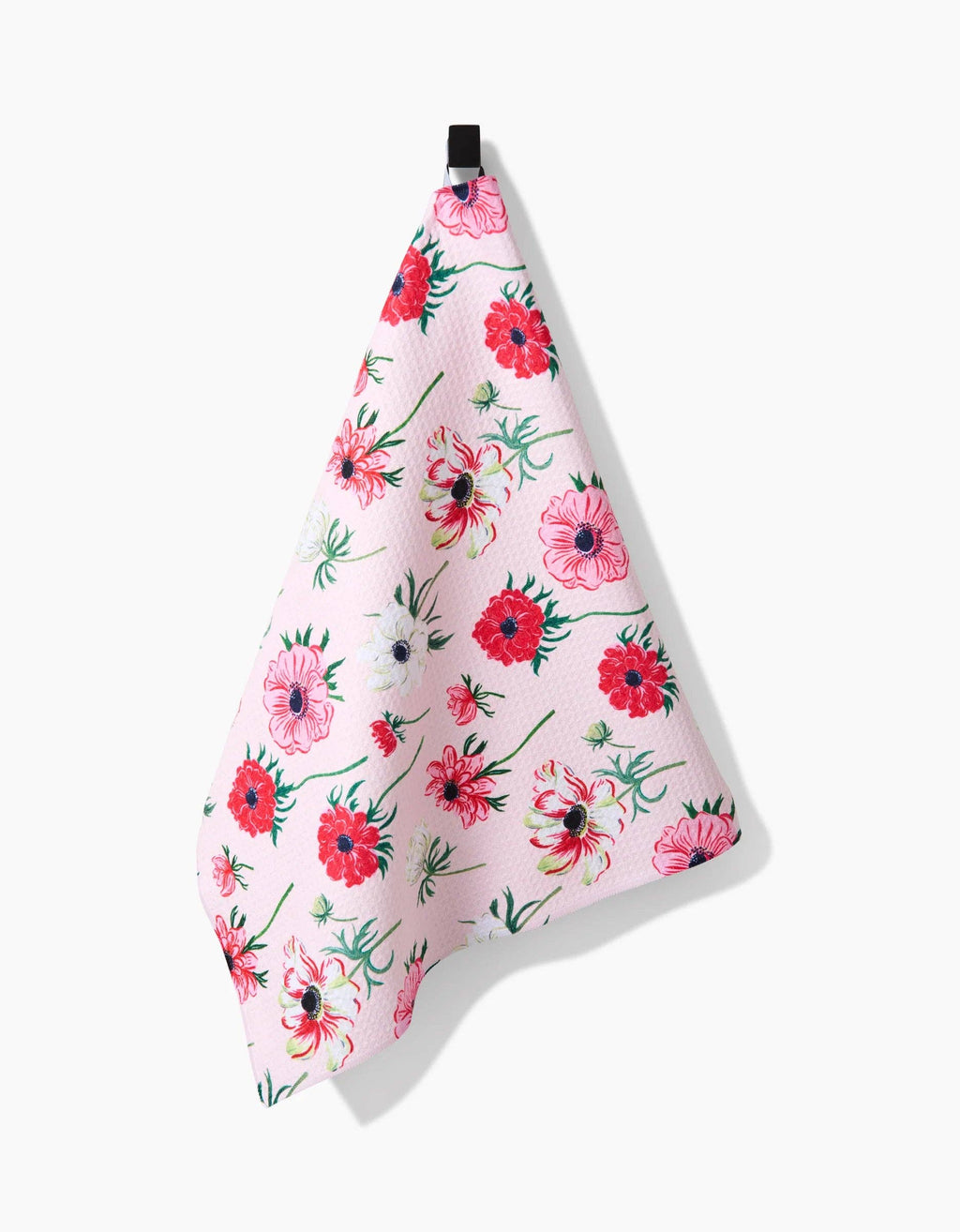 Anemone Garden Flowers Tea Towel
