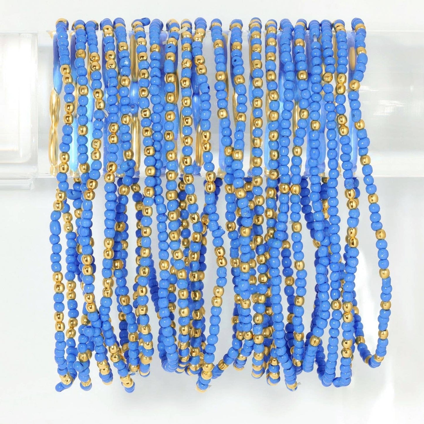 Stretch Seed Bead Solid Game Day Bracelets