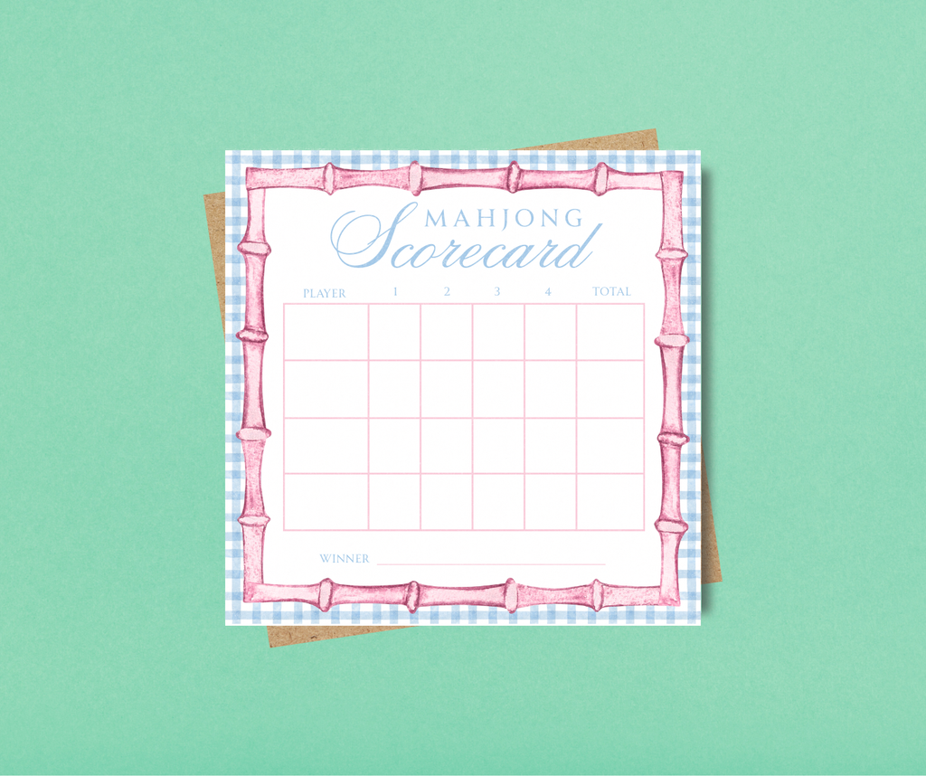 Mahjong Scorecard Notepad