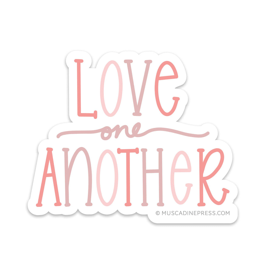 Vinyl Sticker, Love one Another