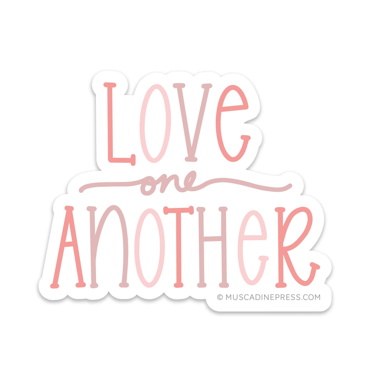 Vinyl Sticker, Love one Another