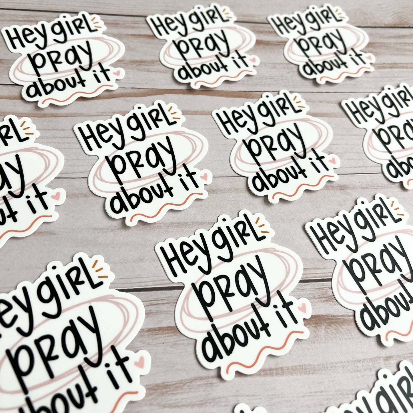 Girl Pray About It Sticker | Christian stickers