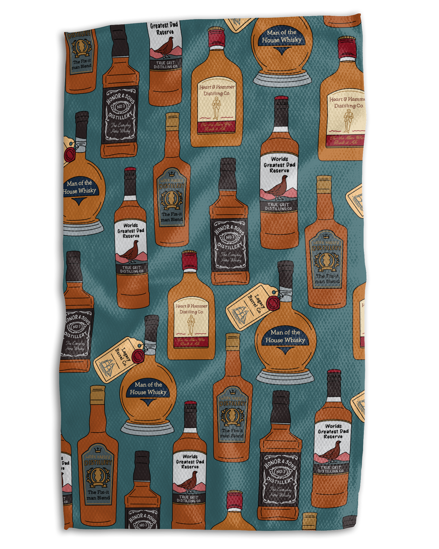 Best Dad Whiskey Kitchen Towel