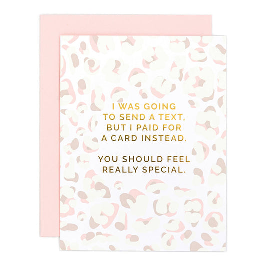 Greeting Card Send a Text