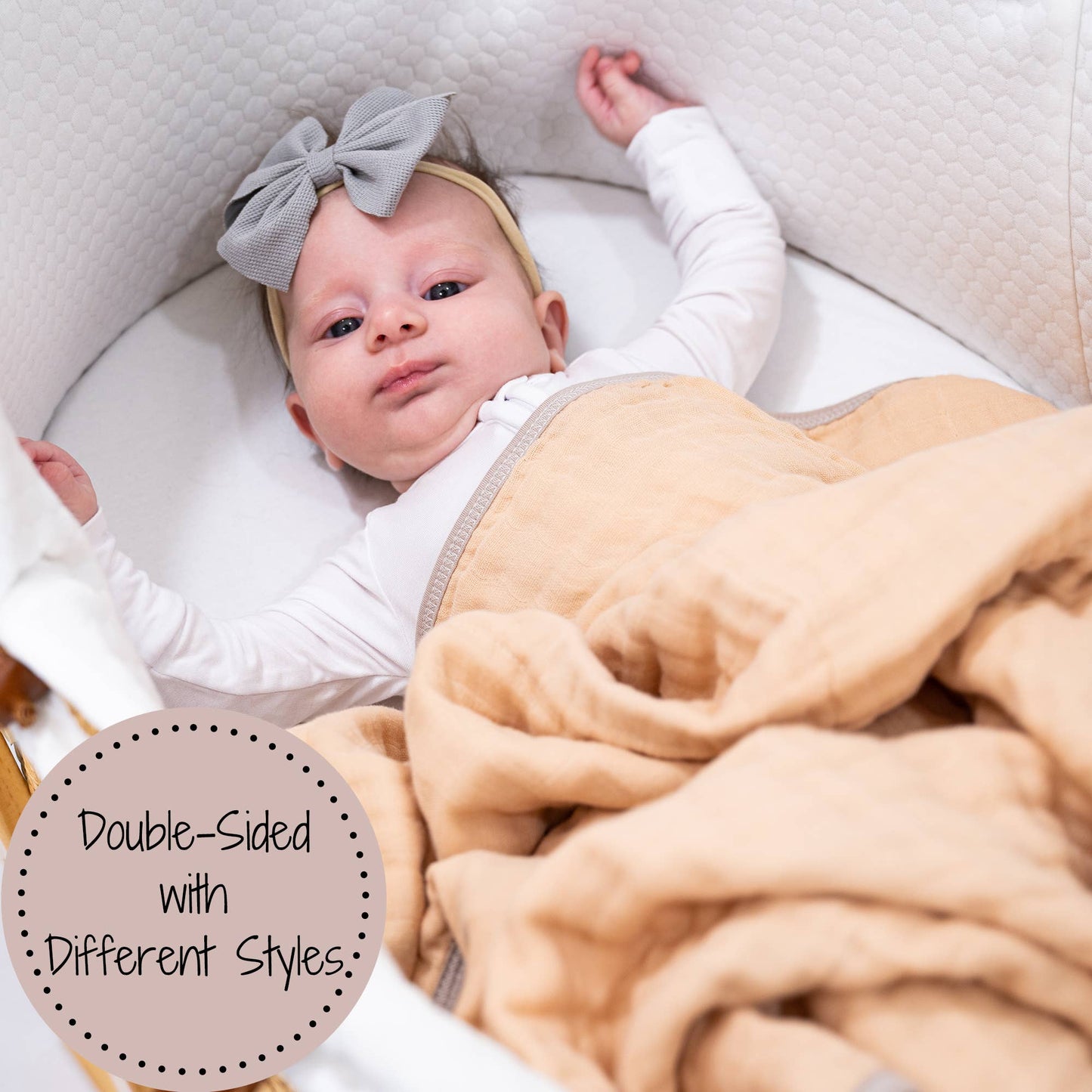 Teddy Bear Baby Toddler 100% Cotton Muslin Blanket  47"x47"