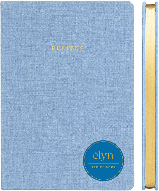 Blank Recipe Cooking Notebook - Light Blue