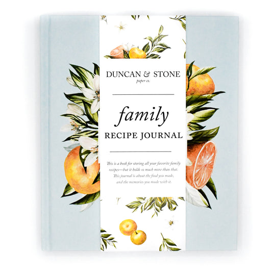 Family Recipe Book & Keepsake Journal | Christmas Gift