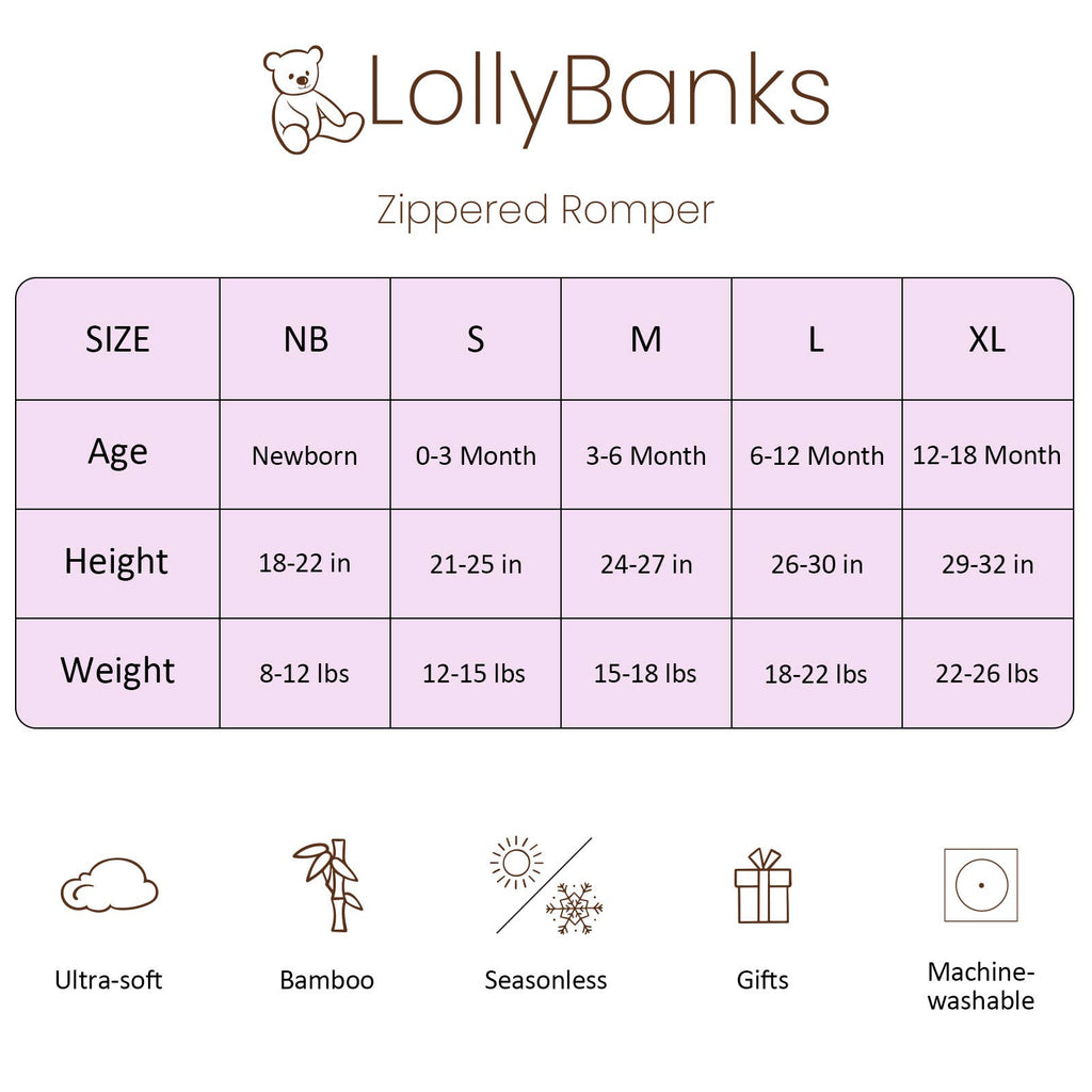 You Had Me At Hydrangea Baby Bamboo Pajamas, 2 Way Zipper