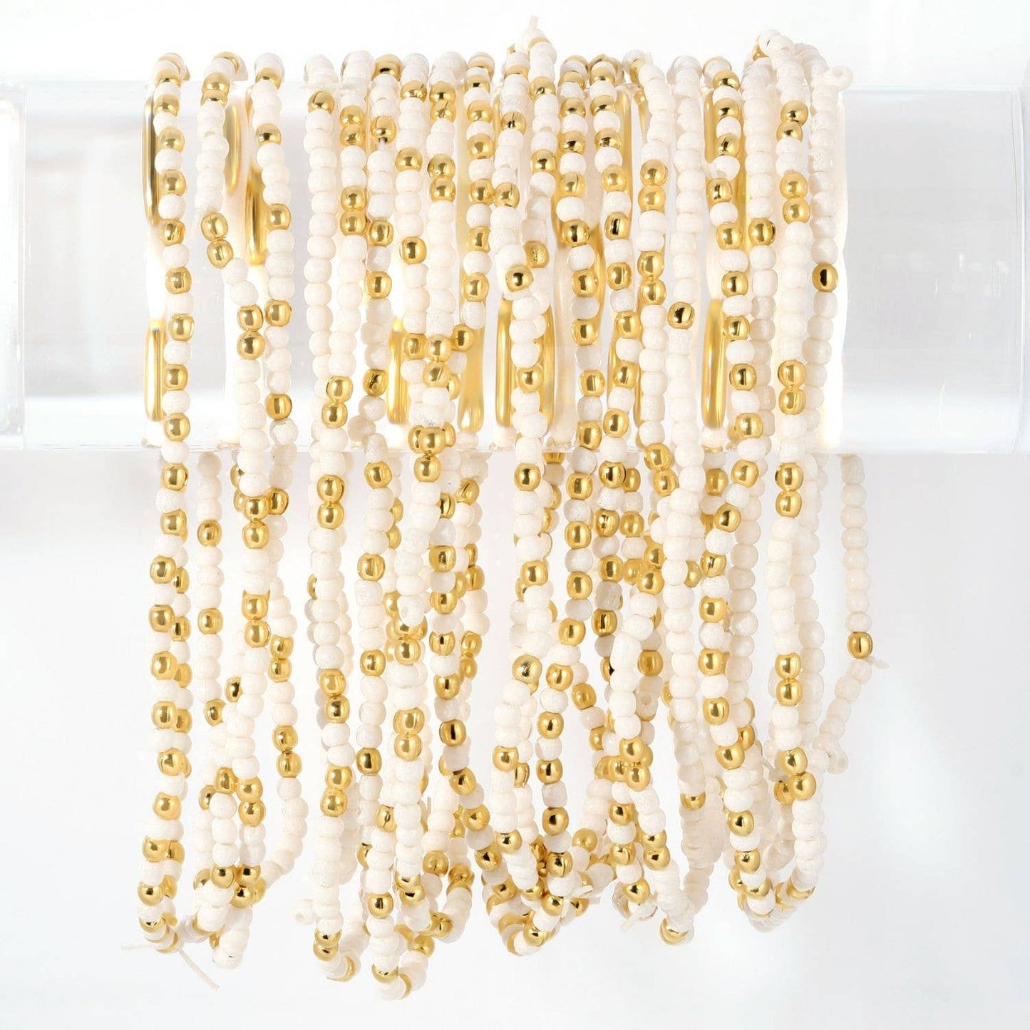 Stretch Seed Bead Solid Game Day Bracelets