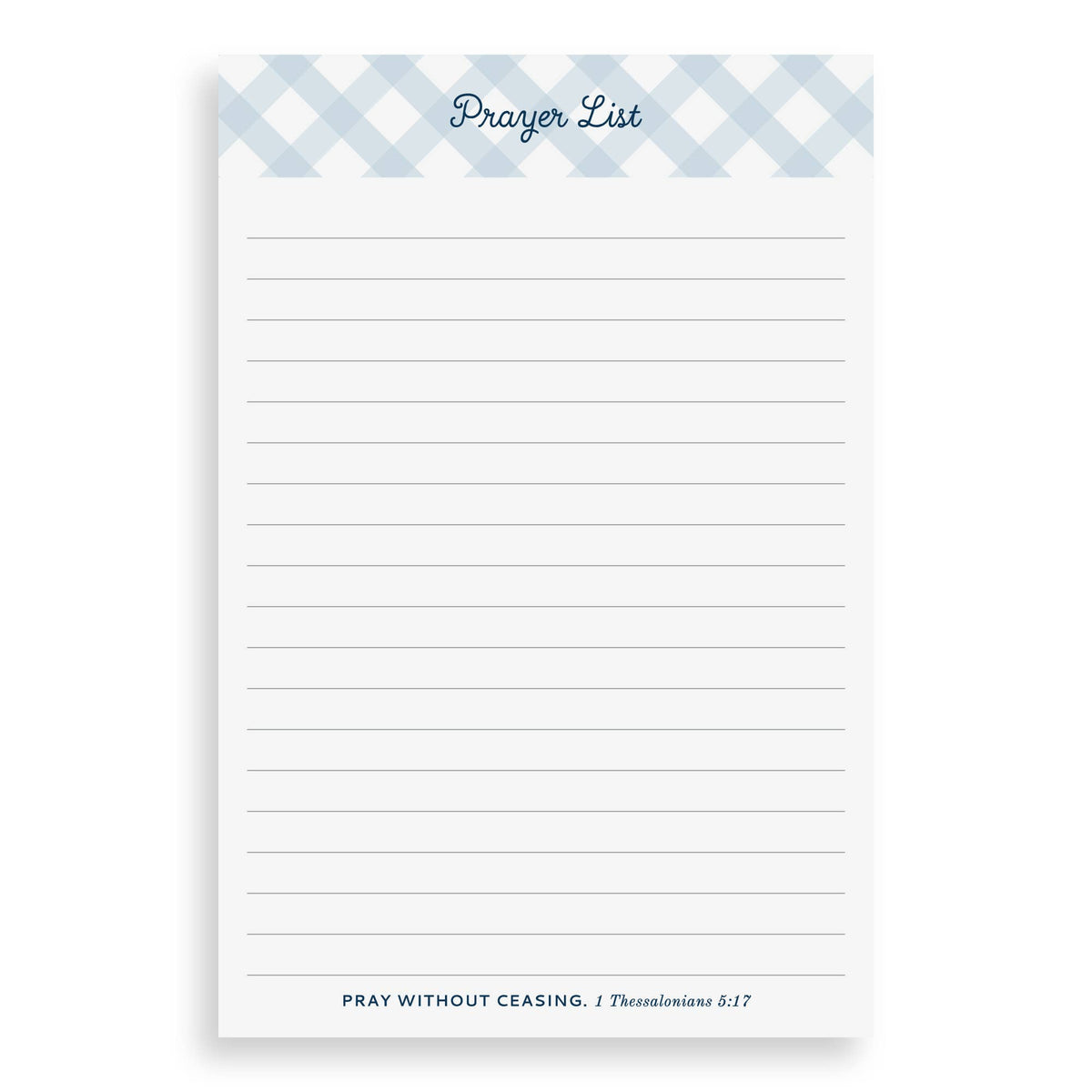 Notepad, Prayer List