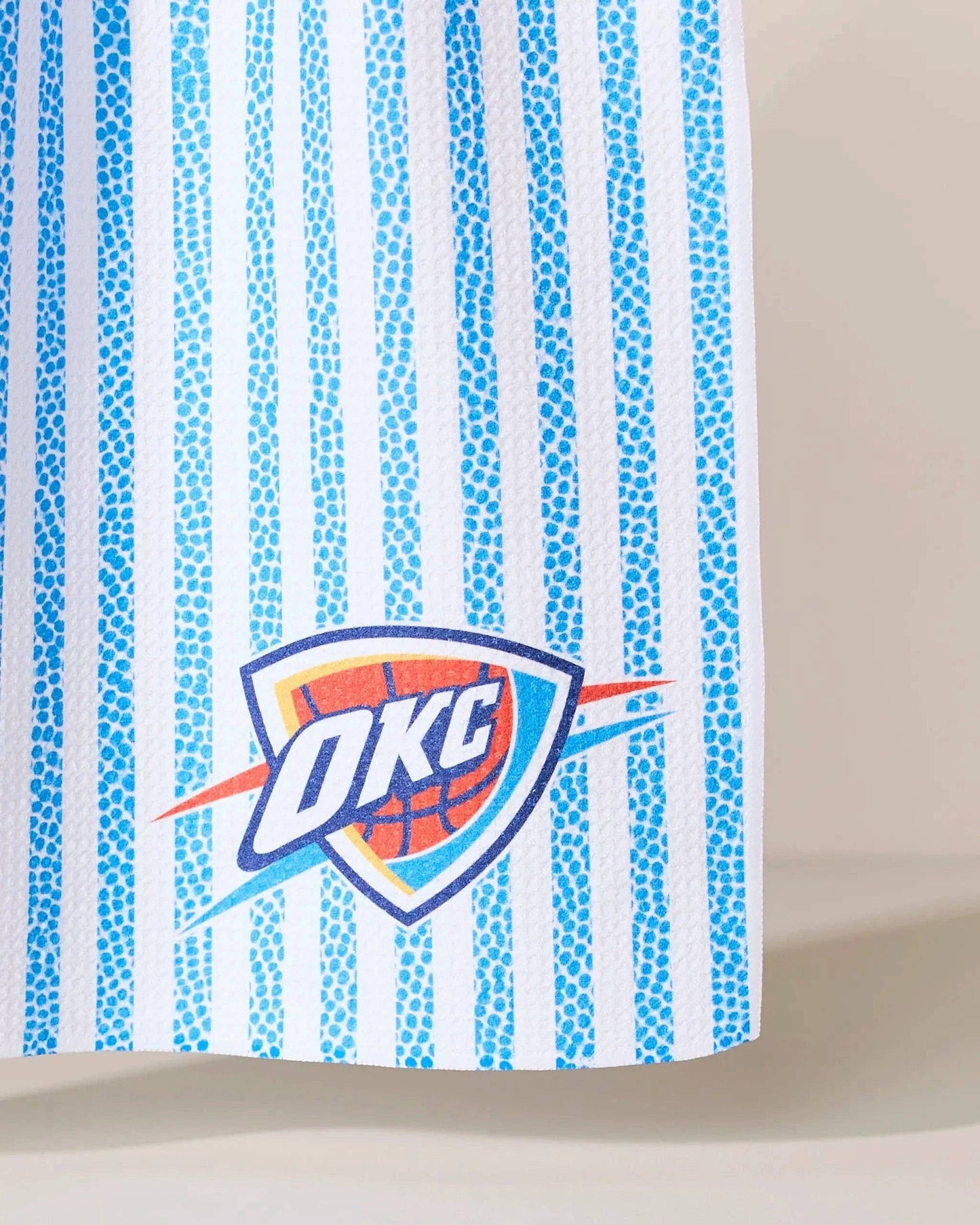 OKC Thunder Grip Stripe Tea Towel