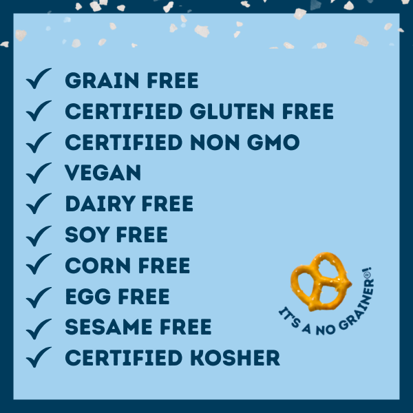 Grain Free Pretzels Mini Bags Variety Pack 36ct