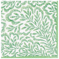 Block Print Green Leaves Cocktail Napkin