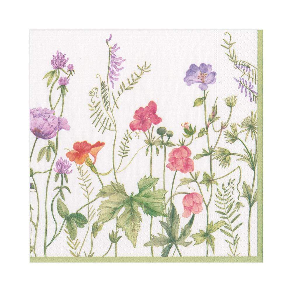 French Floral Cocktail Napkin