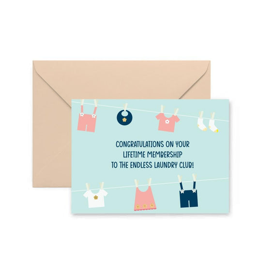 Endless Laundry Greeting Card