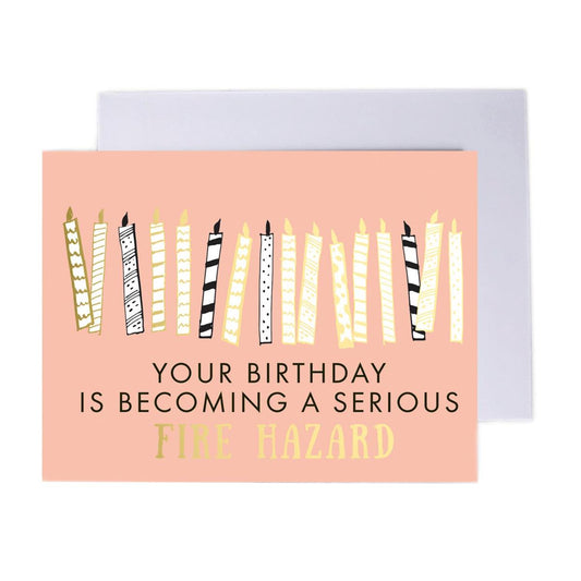 Fire Hazard Greeting Card