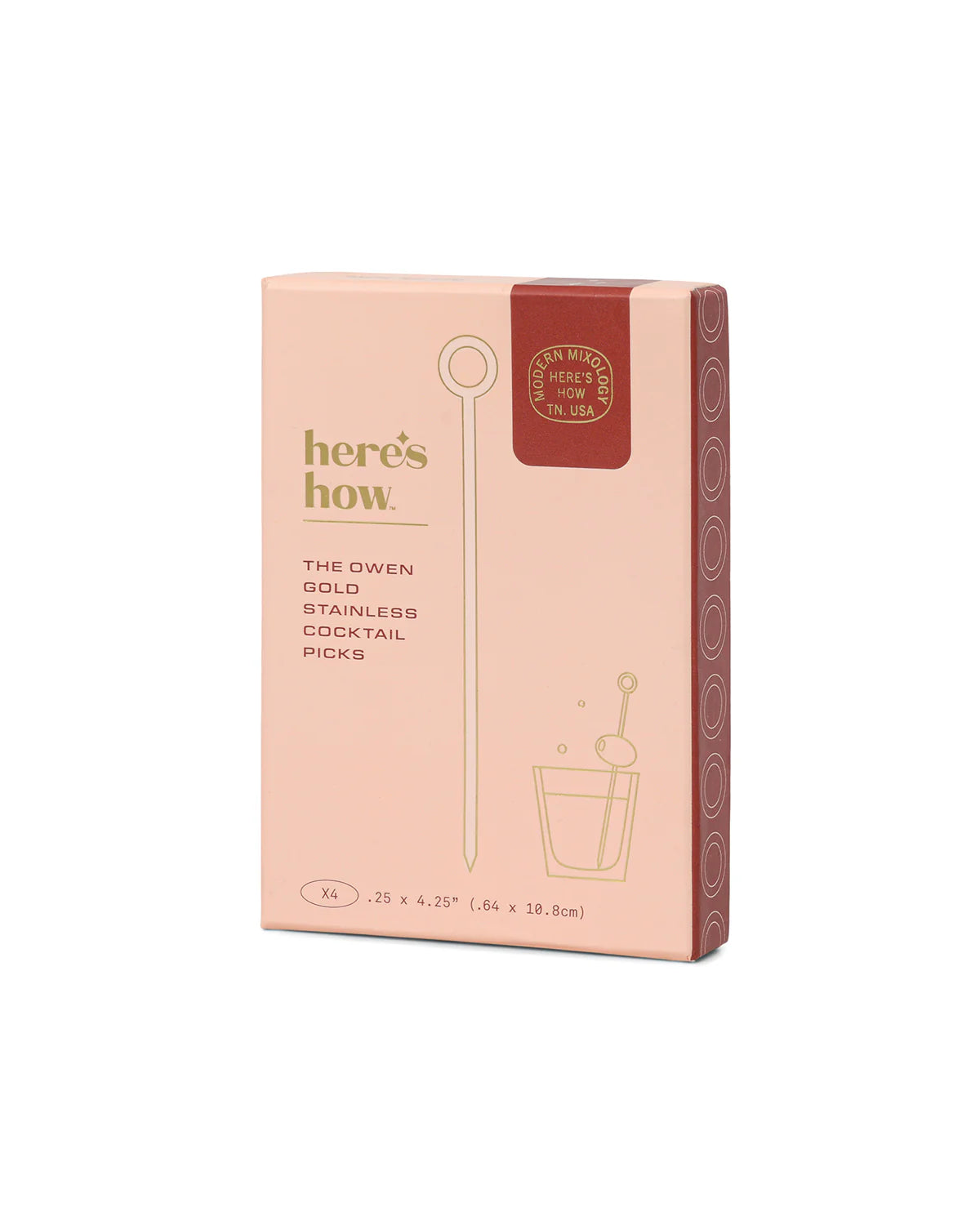 The Owen Cocktail Picks - Gold