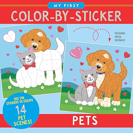 First Color-By-Sticker Pets