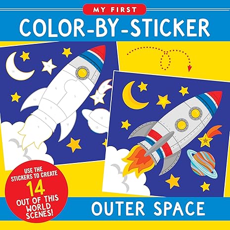 First Color-By-Sticker Outer Space