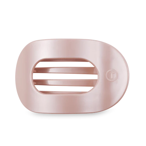 Pearly Pink Large Flat Hair Clip