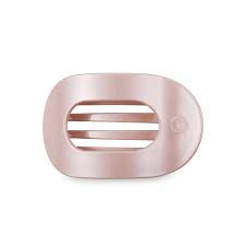 Pearly Pink Medium Flat Hair Clip