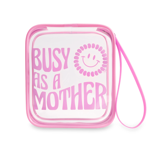 Busy as a Mother Teletote Travel Pouch