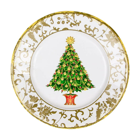 Gilded Tree Salad/Dessert Plate