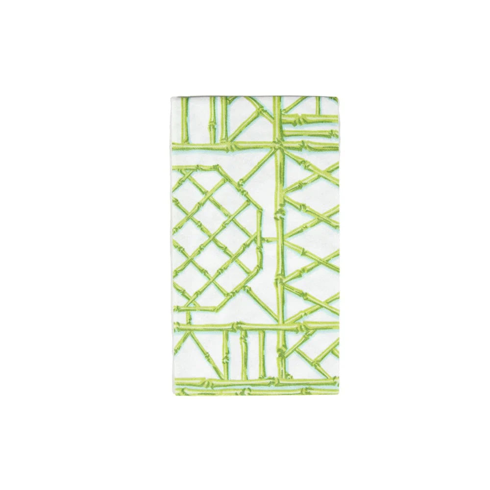 Bamboo Screen Moss Green Guest Towel