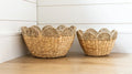 Scalloped Seagrass Bowl Set of 2