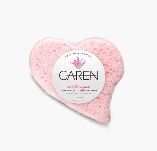 Sweet Sugar Heart Soap Sponge