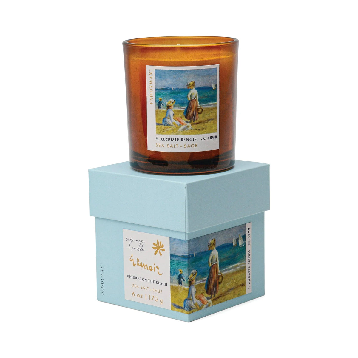 Renior Sea Salt + Sage - Impressionist Candle